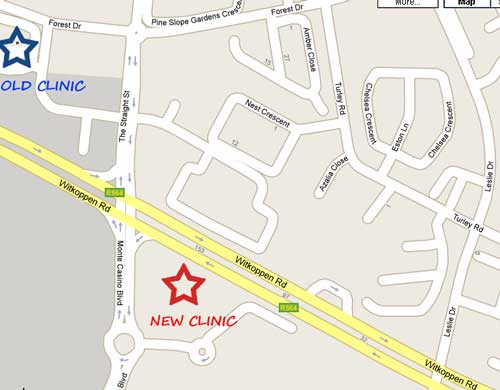 Map to Find a Chiropractor in Fourways